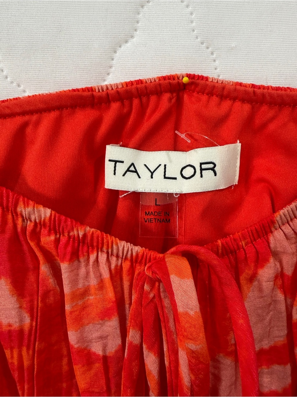 Taylor Coral-Red Adjustable Strap Tropical Maxi Dress - Picture 6 of 9